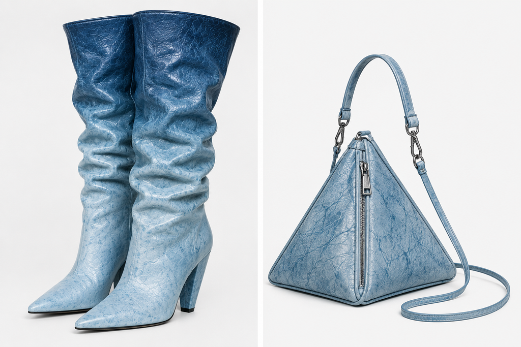Algae Leather Triangle Mini Handbag